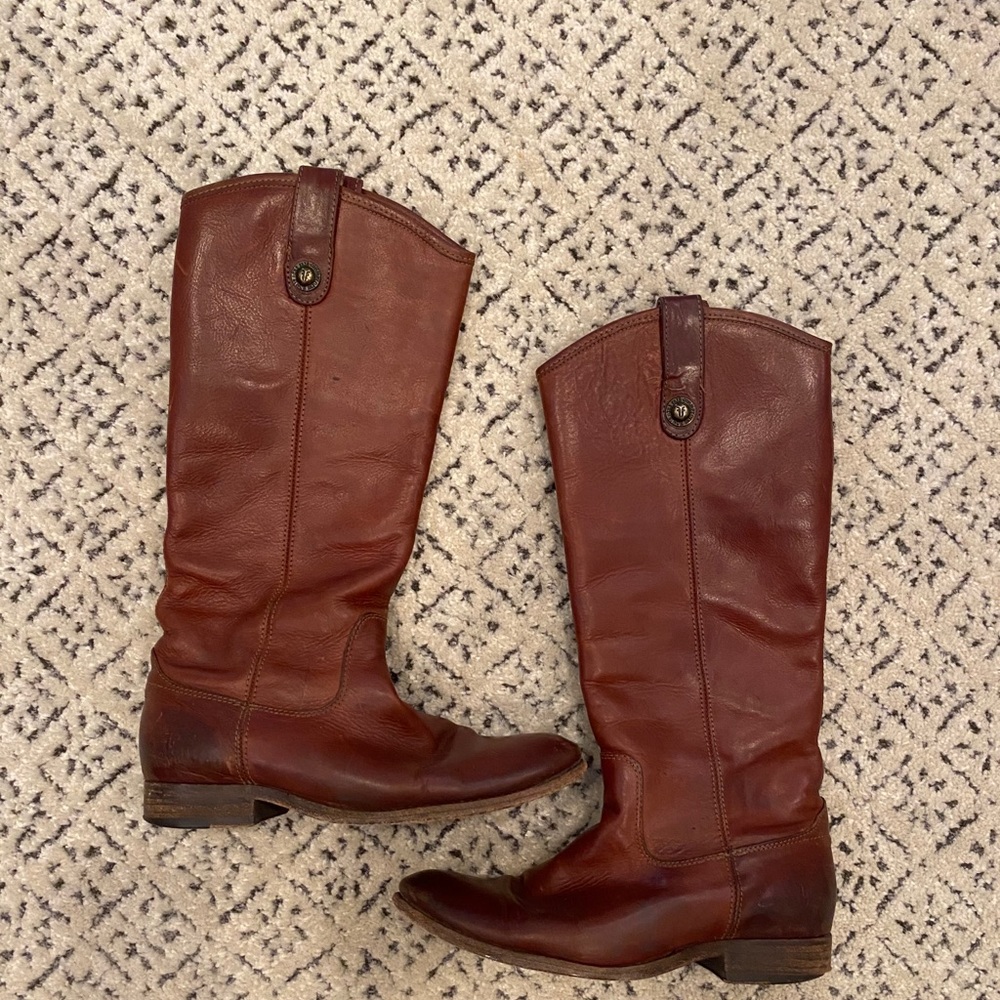 Frye Melissa Button Boot In Cognac - image 2